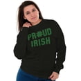 thumbnail image 4 of Proud Irish St Patrick's Day Shamrock Sweatshirt for Men or Women Brisco Brands M, 4 of 6