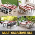 thumbnail image 5 of Valentine's Day Table Cloths for 8 Foot Rectangle Tables, Love Heart Truck Modern Art Patio Waterproof Elastic Fitted Tablecloths, Washable Rectangular Table Cover for Camping, 5 of 8
