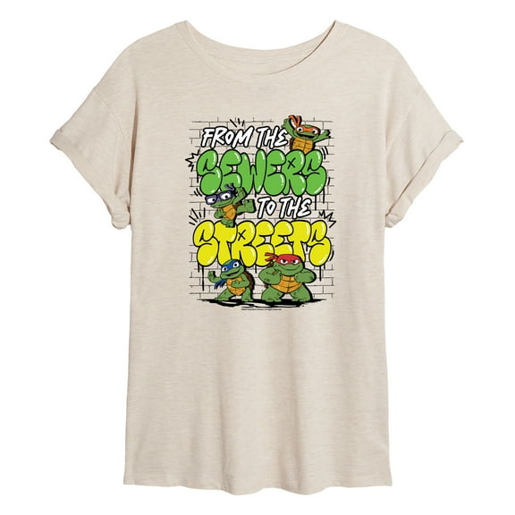 Teenage Mutant Ninja Turtles Mutant Mayhem  - From The Sewers To The Streets - Juniors Ideal Flowy Muscle T-Shirt