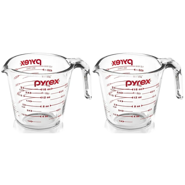Pyrex 2 Prepware 2 Glass Measuring Cup
