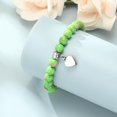 thumbnail image 3 of Cremation Jewelry Heart Urn Bracelet for Ashes for Women Men Adjustable Memorial Keepsake Tiger Eyes Bead Bracelet, 3 of 7