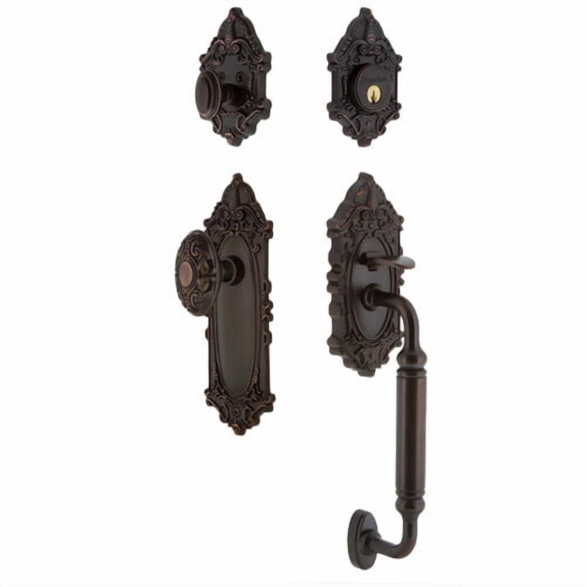 Grandeur Grande Victorian C Grip Handleset with Door Knob