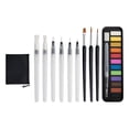 thumbnail image 2 of 12 Colores Vívidos Solicitud de Pintura Acuarela Sólida Dibujo de Dibujo Pen Nylon Cepillo Portable Premium para Dibujar Pintura, 2 of 9