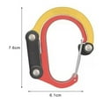 thumbnail image 2 of CSChome Outdoor Buckle Multifunctional Carabiner Hanging Buckle Strong Load-Bearing Aluminum Alloy Rotating D-Type Clip, 2 of 7