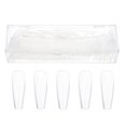 thumbnail image 1 of 200 Uds puntas de uñas postizas transparentes parches de uñas desmontables cubiertas de uñas postizas, 1 of 4