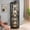 Black, variant on Leumius Glass Cabinet Lighted Corner Cabinet Corner Display Curio Cabinet, Glass Display with Light(Included)Bar Cabinet,Wine Cabinet with Adjustable Glass Shelves for Home Decor Oak