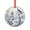 Pattern-2, variant on Bees On Yellow Stripes Crystal Glass Ornament Bee Lover Gift Round Ornament Holiday Ornaments Decoration for Home
