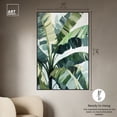 thumbnail image 5 of Banana Leaves Beach Coastal Inspired Canvas Wall Art by Art Remedy, Black Floater Frame, 36"x54", 5 of 7