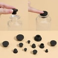 thumbnail image 5 of 20Pcs 5 Sizes Silicone Hole Plug Black Rubber Round Waterproof Button Tube End Cover Soft Flexible Stopper Plugs Furniture Accessory Fit for Bottle Pipes 7.5-21mm Inner Diameter, 5 of 9