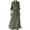 Green, variant on ZQUUVOU Women's Casual Loose Dress Long Sleeved Lapel Callor Casual Shirt Long Skirt Dress Dark Gray