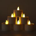 thumbnail image 5 of Geetinfly Solar Tea Lights LED Candle Light Outdoor Waterproof Energy Electronic Flickering Solar Lamp Garden Halloween Home Decor, 5 of 7