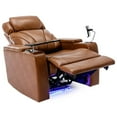 thumbnail image 2 of Electric Recliner Chair with USB Charging Port and Hidden Arm Storage, Convertible Lounge Chair with 2 Cup Holders, Power Motion Recliner with Multimedia Audio Armrest for Living Room, Home Theater, 2 of 7