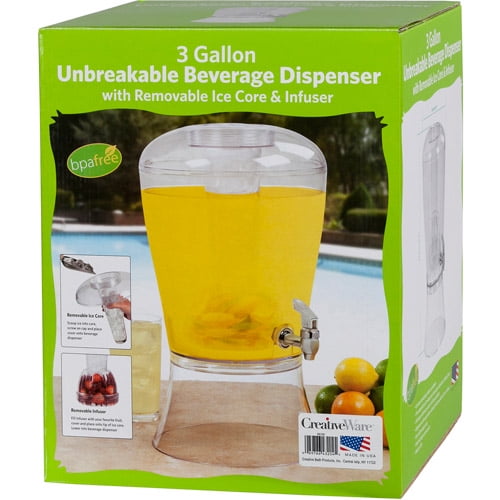 3 gallon CMI Beverage Dispenser 3-Gallon clear 