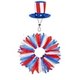 thumbnail image 5 of AZXY 4th of July Porch Goose Outfits, Patriotic Hat & Tulle Tutu Costume Set for 23 Inch Large Goose Statue, Independence Day Lawn & Outdoor Decor, 5 of 6