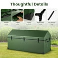 thumbnail image 6 of Spaco Waterproof Outdoor Storage Box with Ventilated Window Adjustable Snap, Storage Box with Sturdy Construction for Outdoor, Green, 6 of 10