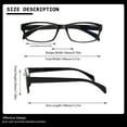 thumbnail image 2 of JOSCHOO Computer Reading Glasses for Women and Men 6 Pack Blue Light Blocking Spring Hinge Readers, 2 of 7