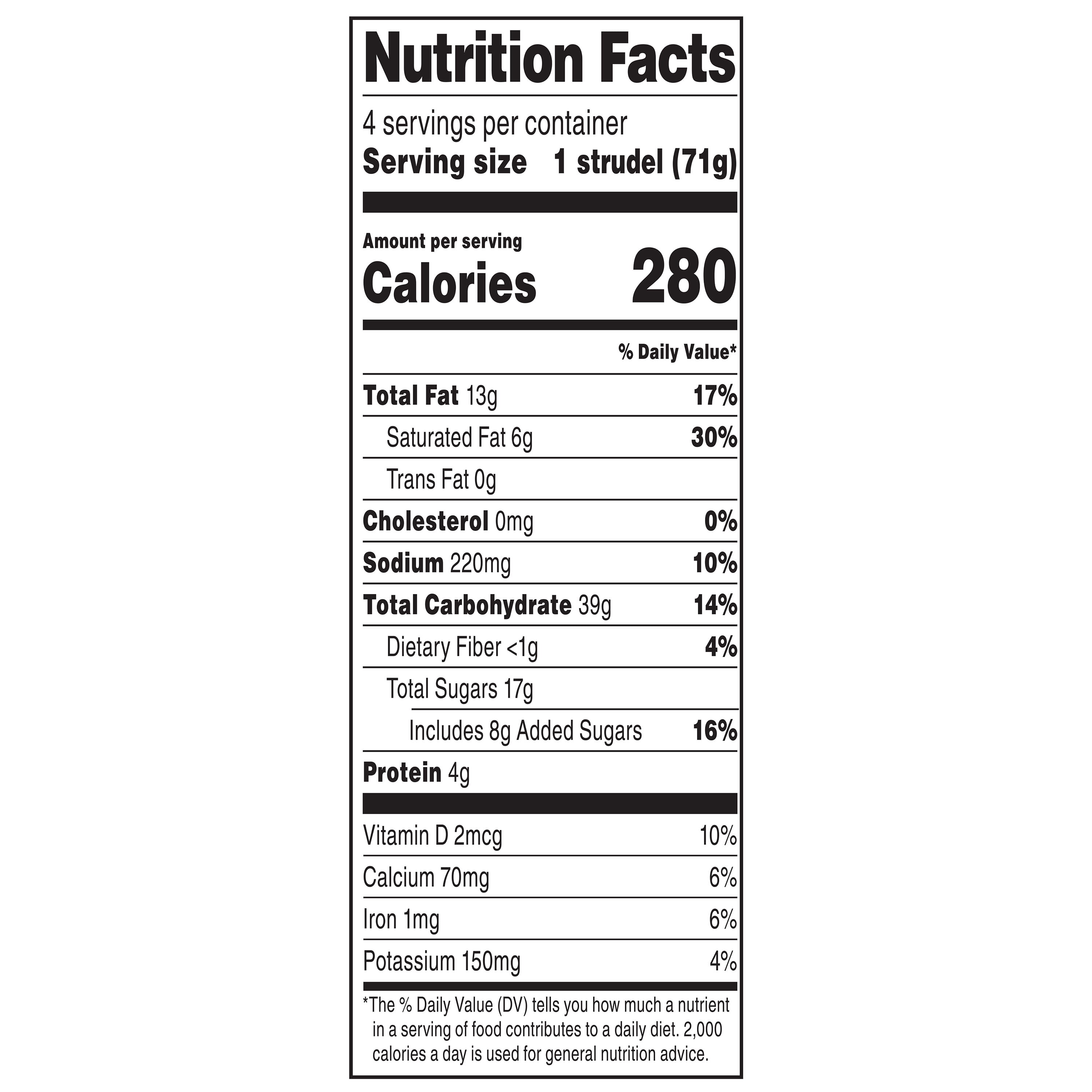 Freshness Guaranteed Dulce de Leche Strudels, 10 oz, 4 Count