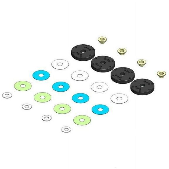 MIP Bypass1 Pistons 6-Hole Set 16mm-TLR 1/8th MIP19030 Electric Car/Truck Option Parts