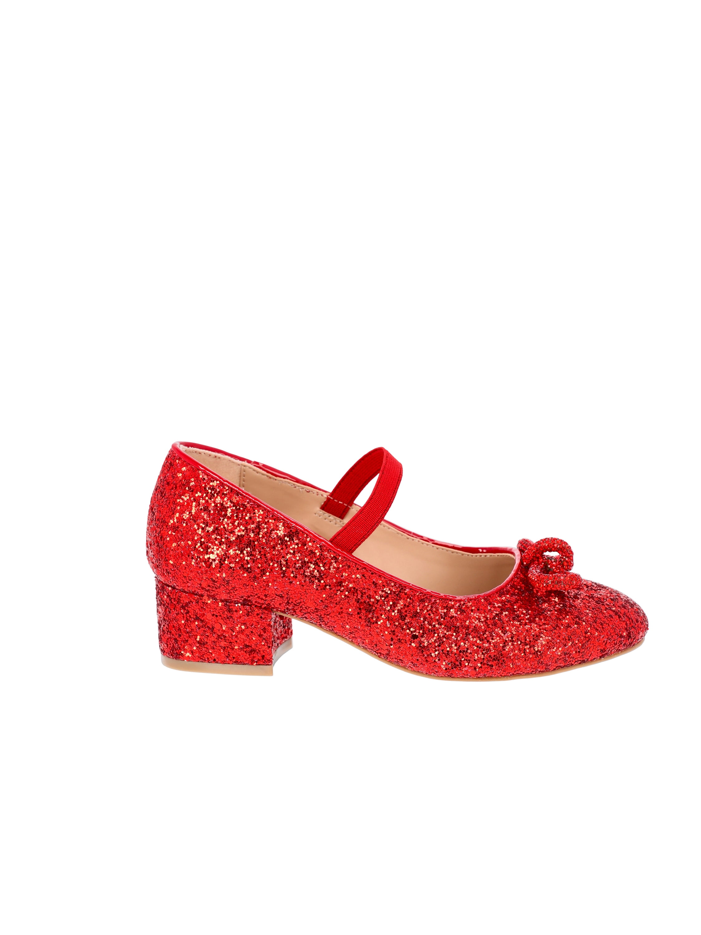 Wonder Nation Little Girls & Big Girls Rhinestone Bow Dress Heel Shoes