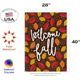 thumbnail image 2 of Welcome Fall Leaves Fall Flag 28x40 Inch Double Sided for Outdoor House Yard Decoration, 2 of 5