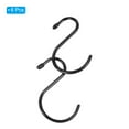 thumbnail image 3 of Unique Bargains 4' S Shaped Hooks, 6 Pack Multipurpose S Hanging Hooks, Black, 3 of 5