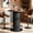 Black, variant on Hawsaiy 31.5" Round Bar Table, 39.6" Pub Height Bistro Table, High Top Cocktail Table with Metal Footrest, Modern Kitchen Breakfast Bar Table for Dining Room, Apartment, Home Bar, Natural
