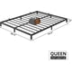 thumbnail image 2 of Negra 8-pulgada queen-size metal platform marco de cama con under-cama almacenamiento, sturdy structure, fácil montaje, no necesita colchón base, noise-free, 2 of 7