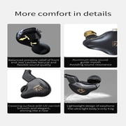 KBEAR KS1 in Ear Monitor Bass Earbuds Wired Earbuds,Clear Sound Stereo Headphones, Vocals Forwards High Resolution Noise Canceling Earphones,Dual Magnectic Circuit Dynamic Detachable Cable