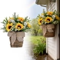 thumbnail image 1 of zhangmingg Farmhouse Spring Sunflower Hanging Floral Garland for Wall Front Door Decoration, 1 of 8