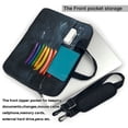 thumbnail image 2 of Lsque Rainbow Sausages On Dark Slate Pattern Laptop Bag – Portable & Slim Single-Shoulder Computer Case with Adjustable Strap, Protective, Lightweight for 13”/14”/15.6” Laptops, 2 of 8