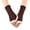 czb# Coffee974, variant on CUZIBR Winter Gloves Women Arm Sleeves Knitted Lace Trim Fingerless Glove Handmade Crochet Mittens Warm Soft For Running Driving Hiking