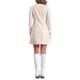 thumbnail image 3 of Vestido mini de pinafore con botones y cuello en V de cuero sintético para mujer Inspire Chic L blanco, 3 of 5