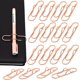 thumbnail image 1 of Clips de lápiz de metal de 20 piezas, clips de bolígrafo de oro rosa, portalápices portátil para cuadernos, diario TUNC Sencillez, 1 of 5