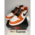 thumbnail image 4 of BRAND NEW N I-K-E A i r-Jor-dan 1 Low OG "Starfish" Orange/Black/White CZ0790 801, 4 of 6
