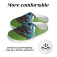thumbnail image 6 of KLL Butterfly Landing On Head Dumpy Frog Pattern Adult Unisex Cozy Slippers,Fuzzy Slip-on Slippers TPR Sole Slippers Comfort Plush Home Footwear for Indoor & Outdoor-37/38, 6 of 7