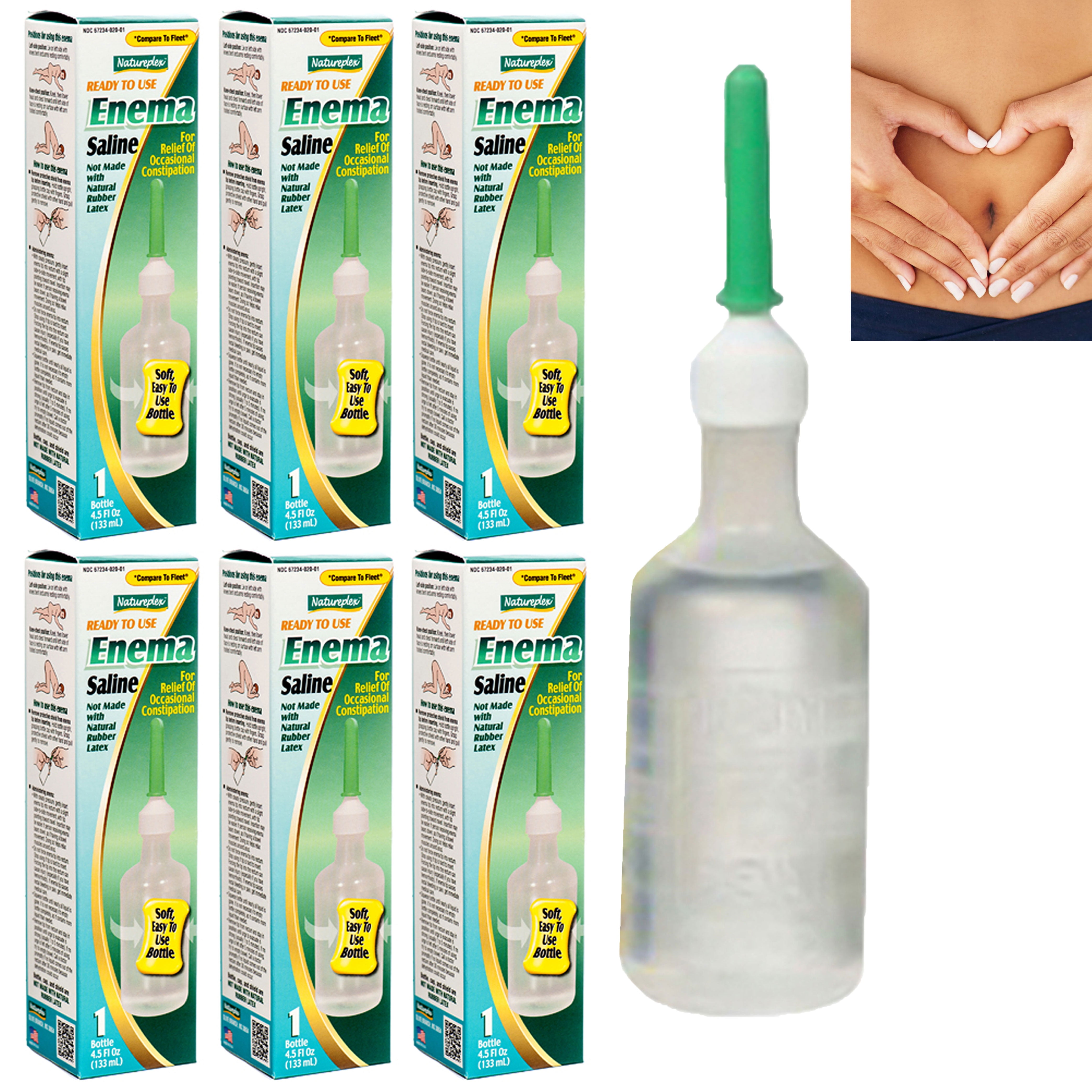 6 Pc Ready To Use Saline Enema Latex Free Laxative Constipation Relief 4.5 OZ