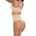 thumbnail image 4 of QRIC 3 Pack Women's Butt Lifting Sexy Thong Panties High Waist Tummy Control Shapewear Underwear Girdle S-3XL, 4 of 6