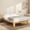 Natural, variant on Wood Queen Platform Bed Frame, Premium Solid Wood, Sturdy Structure