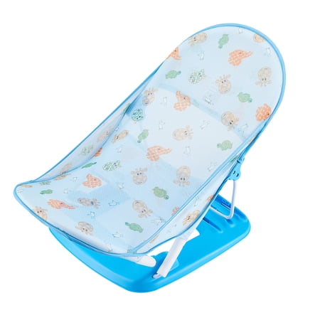Adjustable Deluxe Baby Bather (Bubble Waves) - Bath Support for Use in the Sink or Bathtub - Includes 2 Reclining Positions