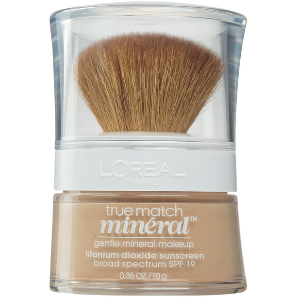 L'Oreal Paris True Match Loose Powder Mineral Foundation Makeup, Creamy ...