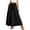 A-Black792, variant on Women's High Waist Drawstring Maxi Skirt Floral Print Beach Vacation A-Line Long Skirt