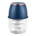 thumbnail image 3 of 350ml Mini Food Processor, Compact Kitchen Chopper Efficient Vegetable Meat Grinder, Quick Prep Garlic Onion Mincer for Fruits Small Kitchen (Blue), 3 of 5