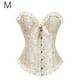 thumbnail image 3 of Sonducket Corsé gótico de encaje Sexy para mujer, corsé debajo del pecho, entrenador de cintura, corsé moldeador de talla grande, corsé negro, blanco, Ropa interior albaricoque METRO, 3 of 6