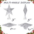 thumbnail image 3 of Alambre de hierro plateado Blulu Star para adorno para árbol de Navidad, 25 cm/10 pulgadas, 3 of 7