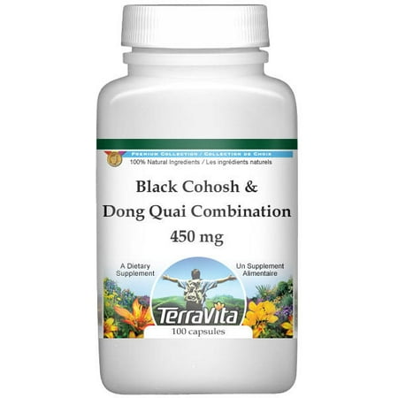 Dong Quai Black Cohosh - Black Cohosh and Dong Quai Combination - 450 mg (100 capsules, ZIN: 513391)