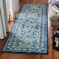 thumbnail image 2 of SAFAVIEH Trace Dulcibella Oriental Runner Rug, Navy/Light Blue, 2'3" x 8', 2 of 7