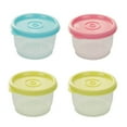 thumbnail image 1 of POINTERTECK 4 Pcs 160ml Petit Récipient en Plastique Rond pour Aliments Boîtes à Lunch de Cuisine Bol Scellé, 1 of 6