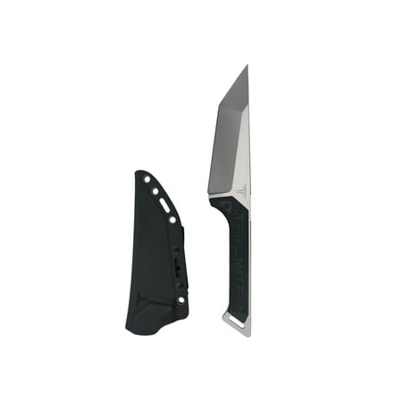 Takumitak Charge Fixed Blade Knife 5.25in D2 Tanto G10 Handle Silver