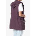 thumbnail image 4 of TheMogan Women's PLUS Drawstring Loose Fit Utility Vest Sleeveless Military Jacket, 4 of 7