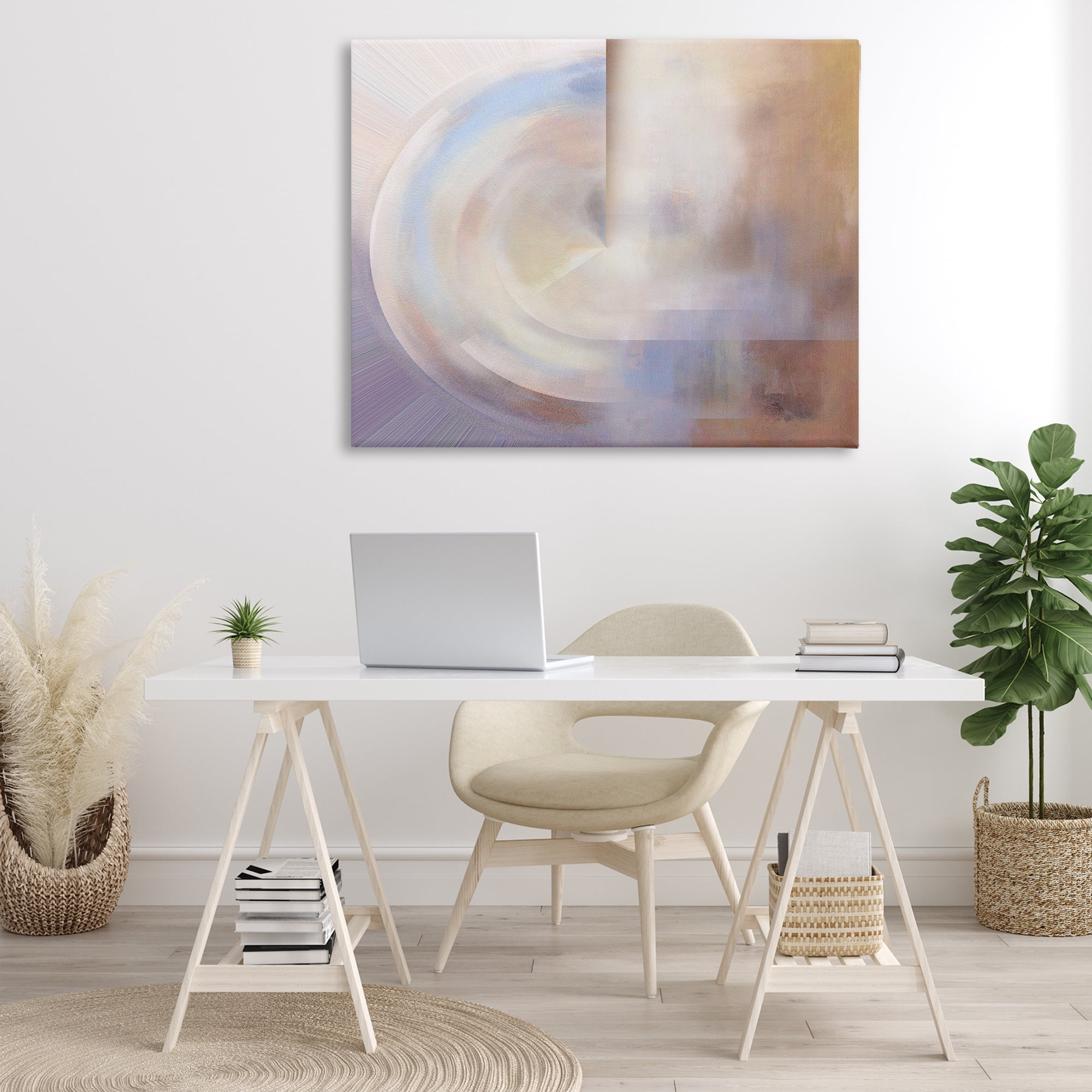 Stupell Industries Ghosts of New York Abstract Abstract Painting Wrapped Canvas Art Print Wall Art, 48 x 36